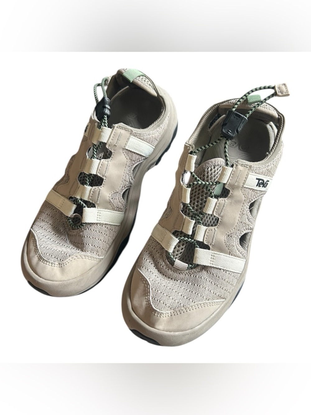 Teva Women's Tan and Mint Hiking Sandals